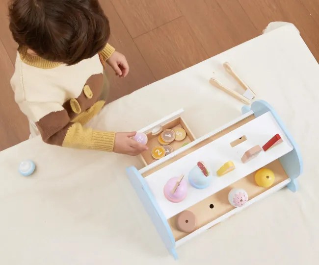Viga 44842 Drevená mini zmrzlináreň a cukráreň PolarB