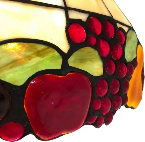 Luster do jedálne vitráž Tiffany lampa nad stôl FRUITS 3D 94*41*115