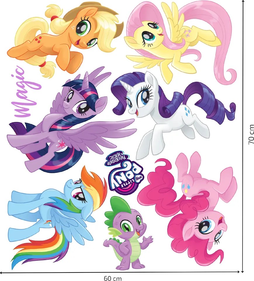 My Little Pony 4 - nálepka na stenu