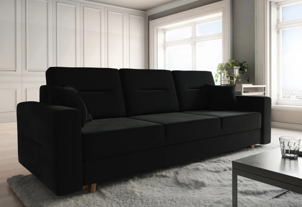 Rozkladacia čalúnená pohovka GISELA, 230x87x87, itaka 15