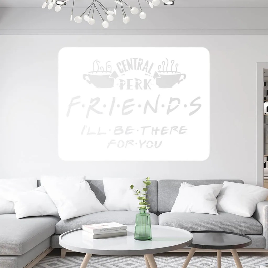 Veselá Stena Samolepka Priatelia Friends Farba: žlutá, Veľkosť: 100 x 75 cm