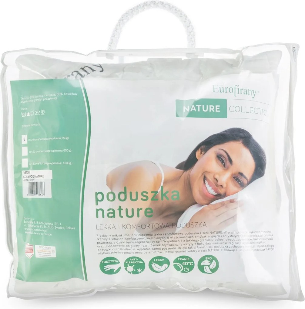 VANKÚŠ NATURE 40X40 CM BIELA