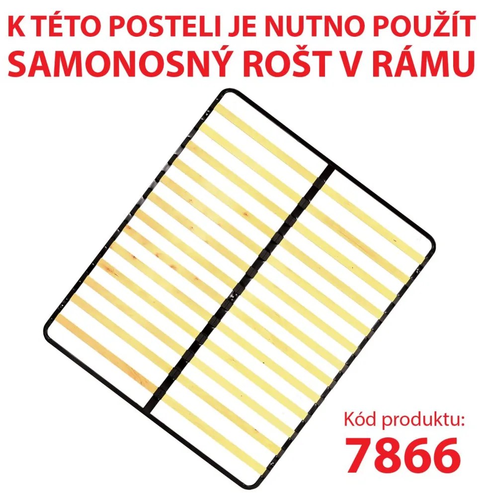 IDEA nábytok Multifunkčná posteľ 160x200 POCKET dub