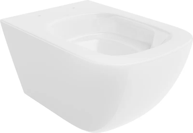 Mexen Timo, závesná WC misa 555x370x335 mm, Rimless Tornádo, biela lesklá, 3365XX00T