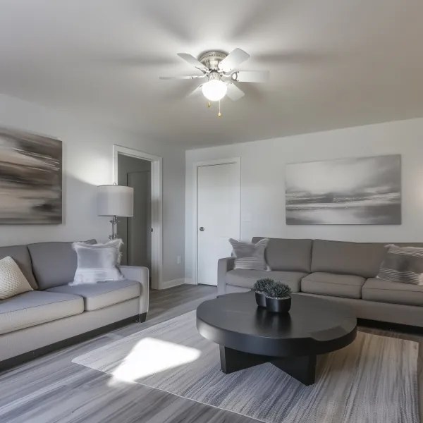 ZEVENTI - Stropný ventilátor GALDANA 1xE27/60W/230V šedá/biela