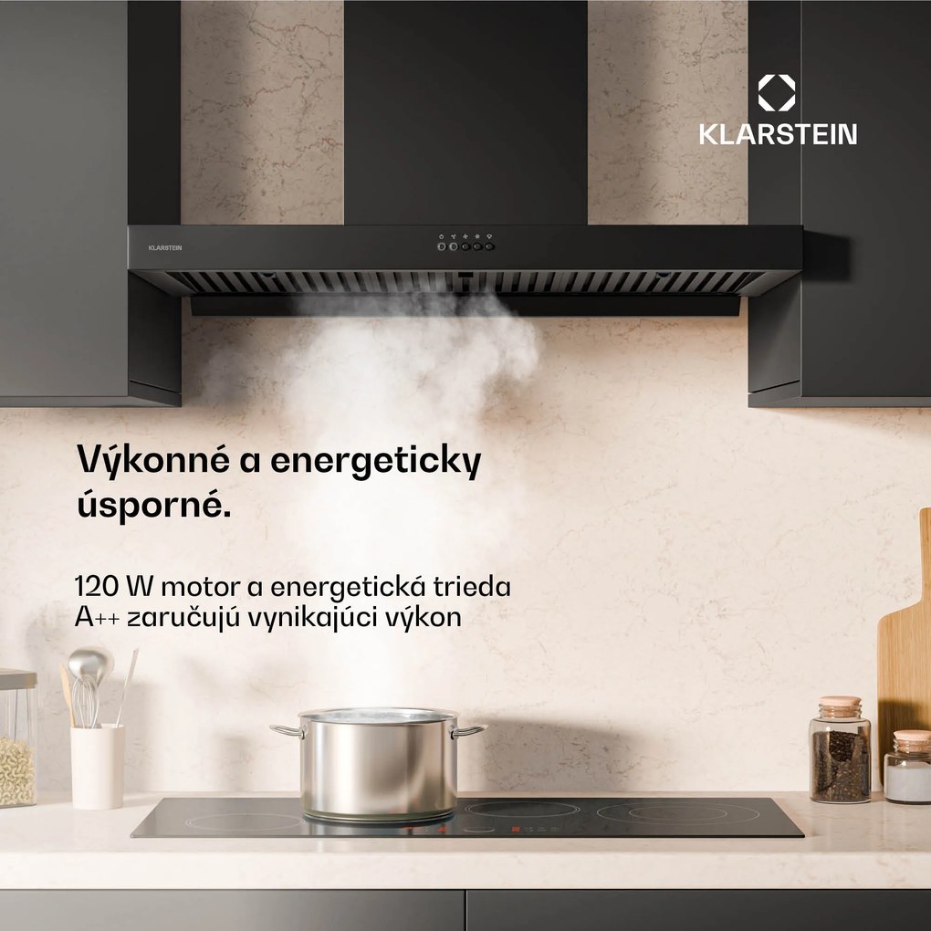 Klarstein AeroClean digestor, 649,9 m³/h, 4 úrovne, EEK A++, odsávanie/recirkulácia vzduchu