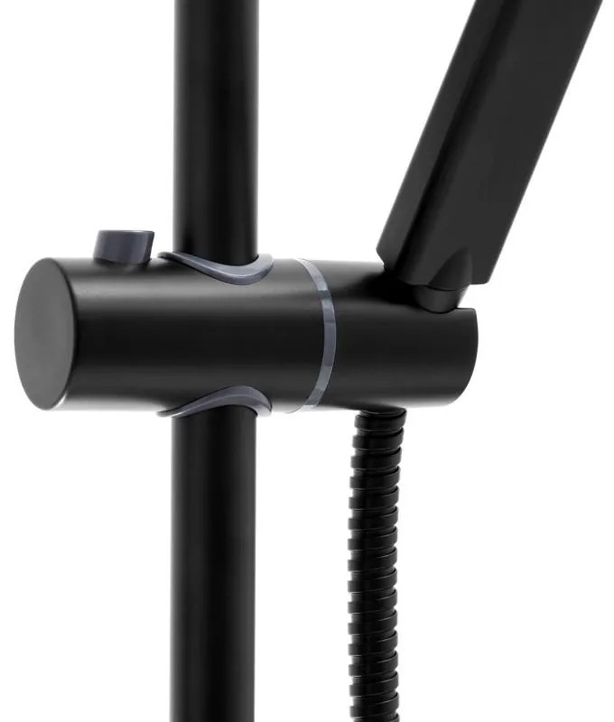 Sprchová súprava KIT - čierna - hlavica 20x20 cm