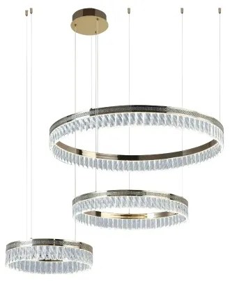 Stlmiteľný LED krištáľový luster na lankách THALIA LED/120W/230V 3000-6000K + diaľkové ovládanie