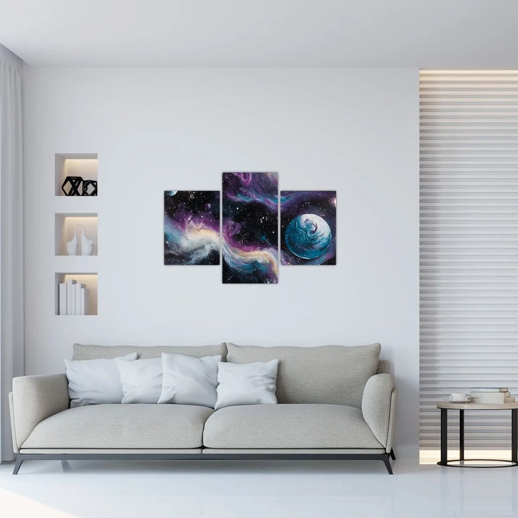 Obraz - Maľovaný vesmír (90x60 cm)
