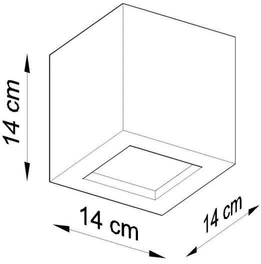 Sollux SL.0871 - Nástenné svietidlo LEO 1xE27/60W/230V šedá