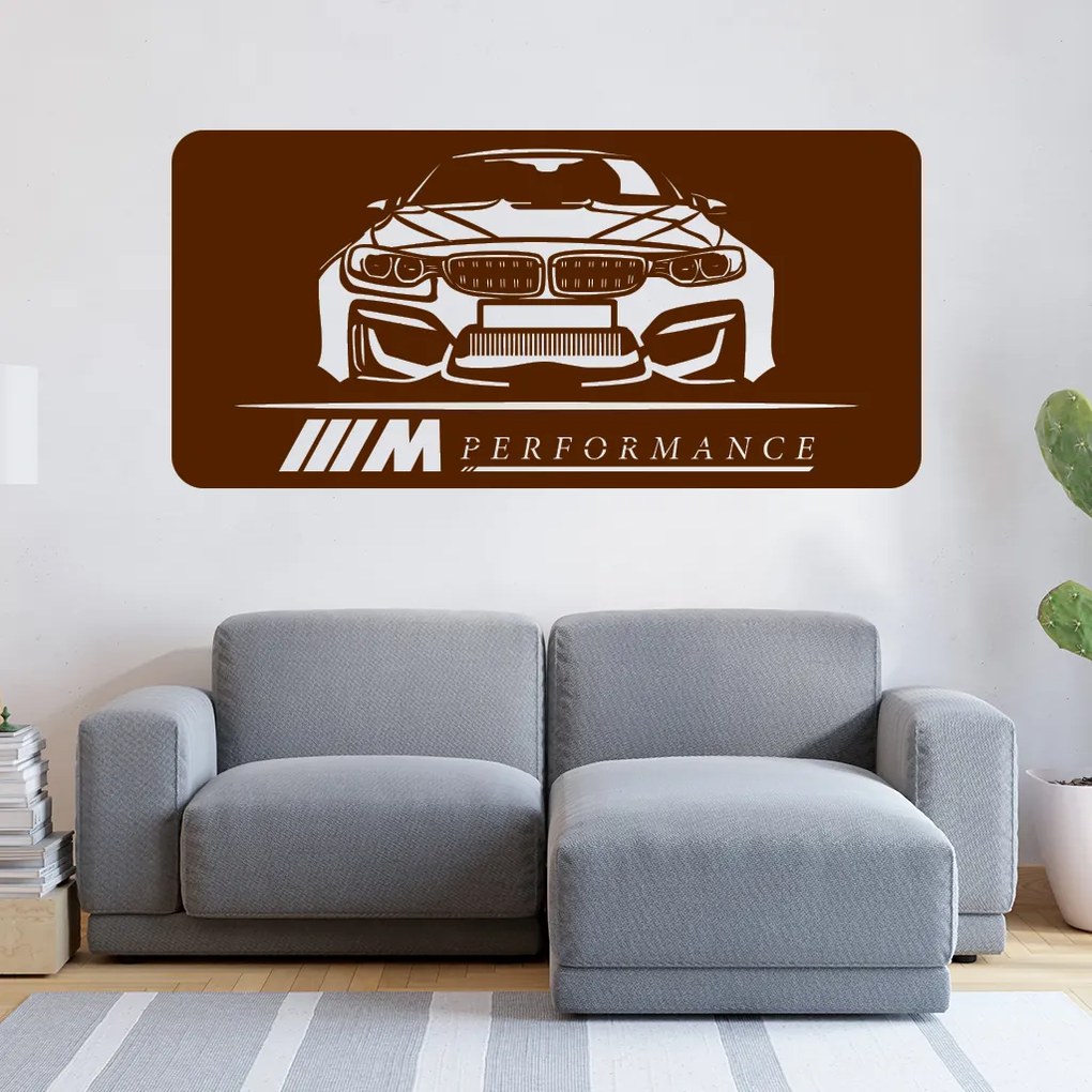 Veselá Stena Samolepka Rýchle auto Farba: růžová, Veľkosť: 80 x 40 cm