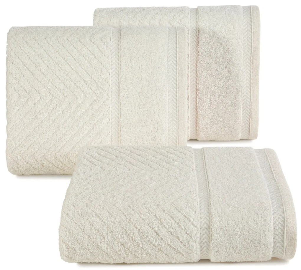 BAVLNENÝ UTERÁK KALIA2 50X90 CM KRÉMOVÁ