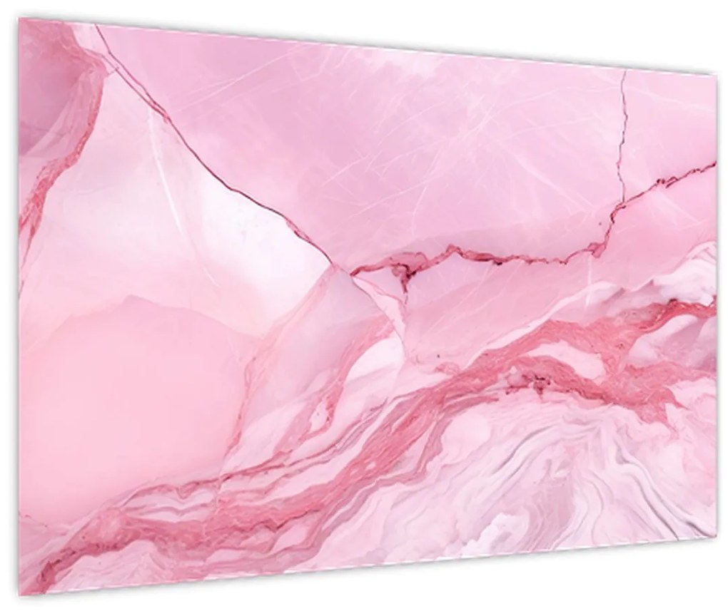 Obraz - Ružový mramor (90x60 cm)