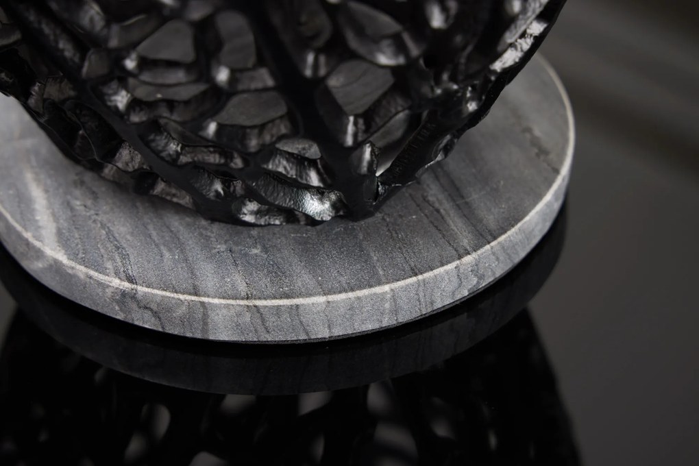 Stolná lampa Leaf 45cm čierna RÁM