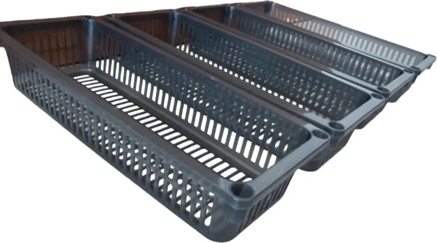 Orion Úložný kôš, box a organizér extra hlboký 50cm x 20cm INVA, dymový