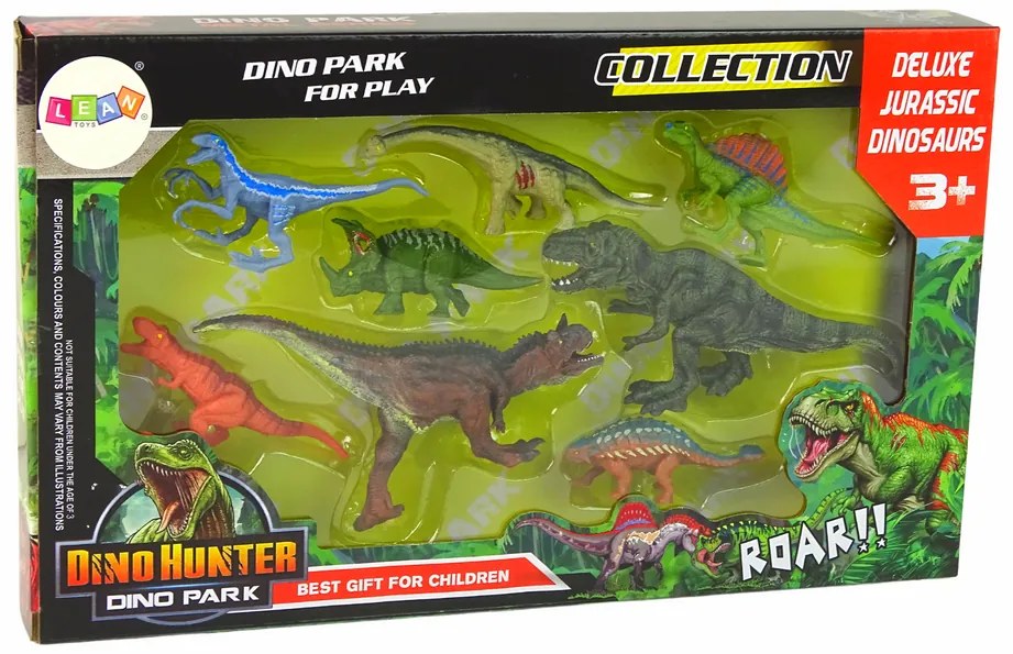 Lean Toys Sada figúrok Dinosaurov – 8ks. farebné