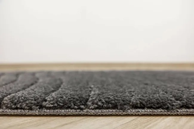 Kúpeľňový koberček Sara čierny, vlny