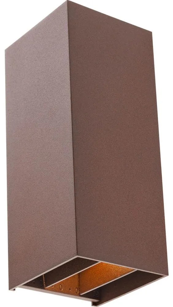 Redo 90637 - LED Vonkajšie svietidlo SONNY 2xLED/5W/230V 2200/4000K IP54 hnedá