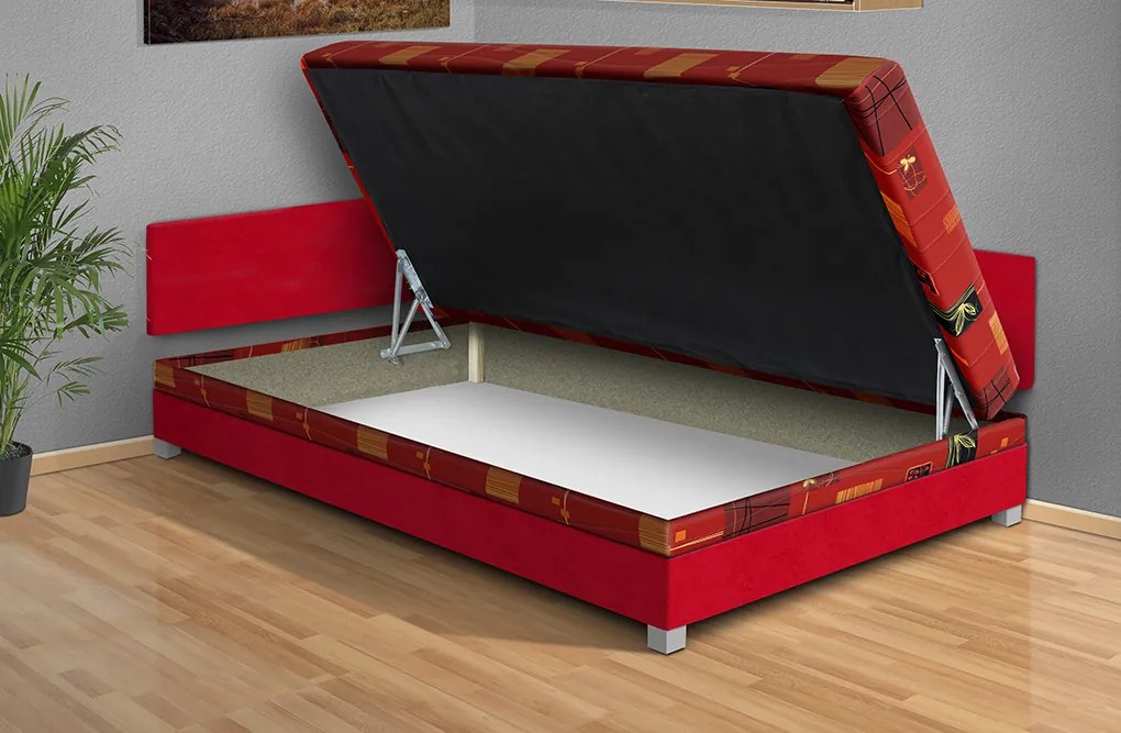 Nabytekmorava Čalúnená posteľ Aneta 110x200 cm čalúnenie: Béžová / Mega 020 béžová