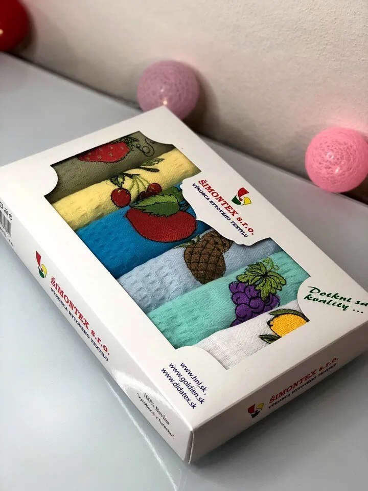 Kuchynské utierky Ovocie set 6 ks
