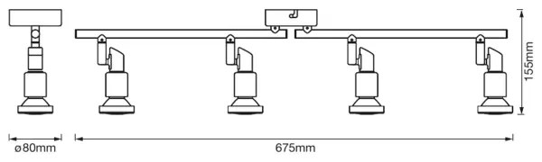 Ledvance - LED Bodové svietidlo SPOT 4xGU10/3W/230V