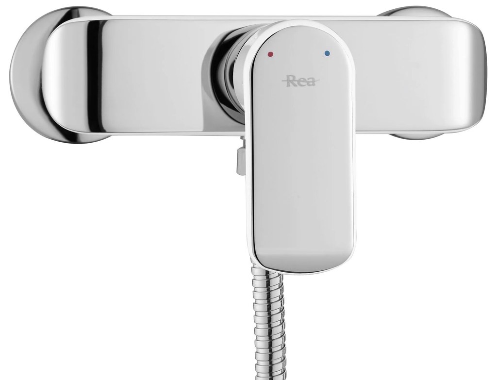 Rea Bloom, sprchová batéria s ručnou hlavicou, biela-chróm, REA-B3000