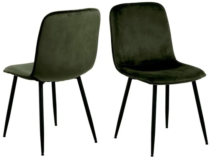 Delmy jedálenská stolička zelená/čierna