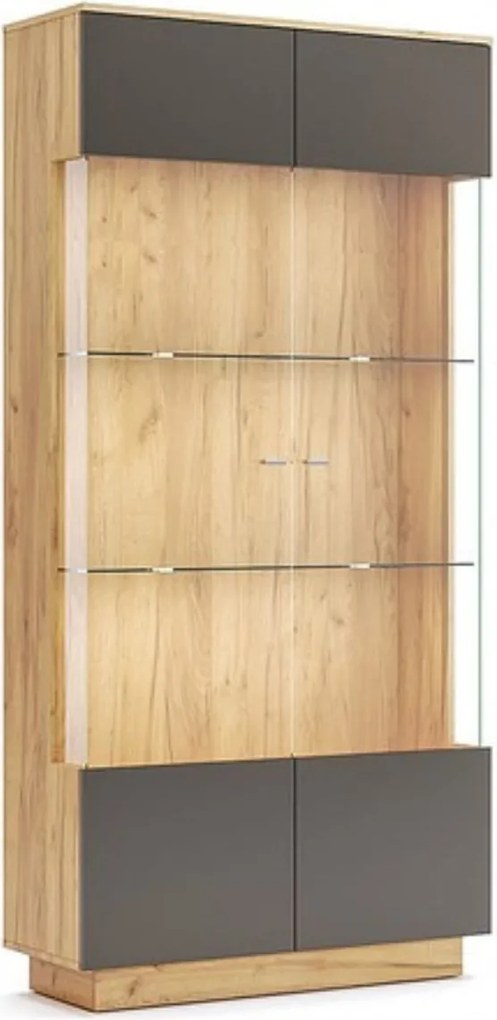 Dvojdverová vitrína Luna LED LN-113-LV