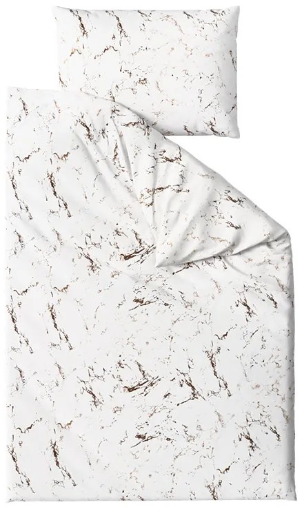 Obliečky z mikrovlákna MARBLE, biele Rozmer obliečky: 70 x 90 cm | 140 x 200 cm