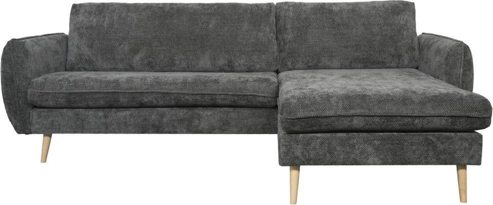 Rohová sedačka Salma, grafitová tkanina, univerzálna pravá/ľavá