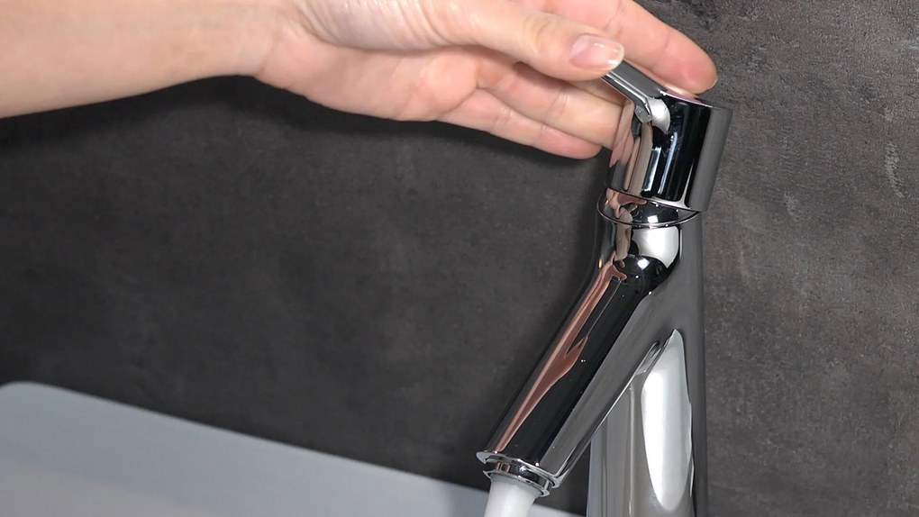 Hansgrohe Talis S, páková umývadlová batéria 100 s odtokovou súpravou, chrómová, HAN-72020000