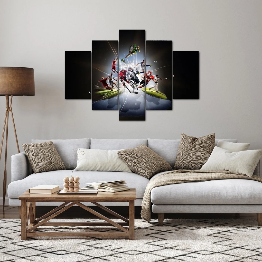 Obraz - Športovci (150x105 cm)