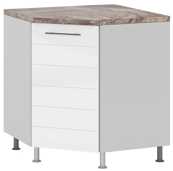 Rohová kuchynská skrinka Daria DN 85x85 1D