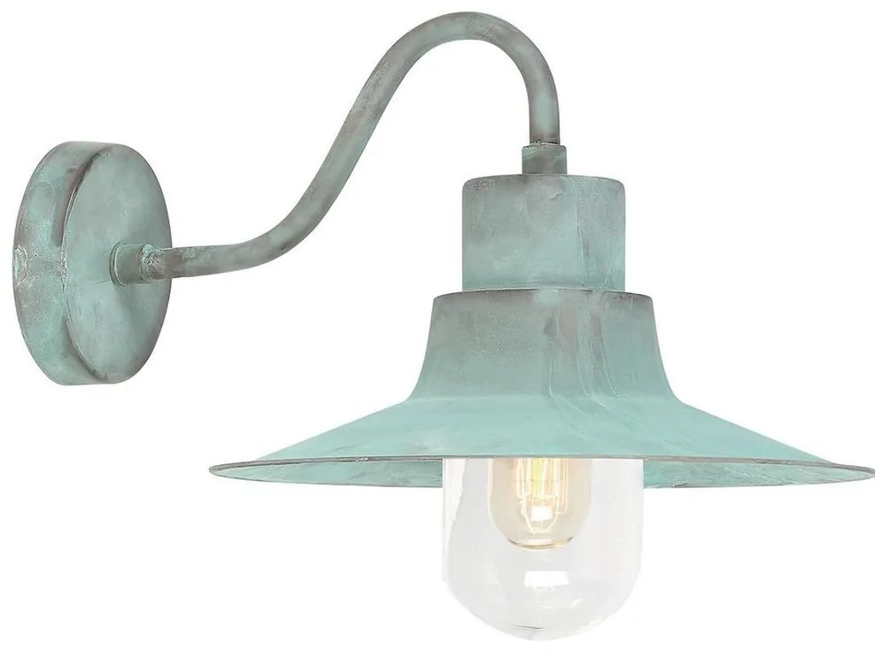 Elstead - Vonkajšie nástenné svietidlo SHELDON 1xE27/100W/230V IP44 tyrkysová