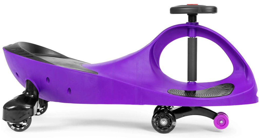 Detské odrážadlo s LED kolesami fialové, ECOTOYS