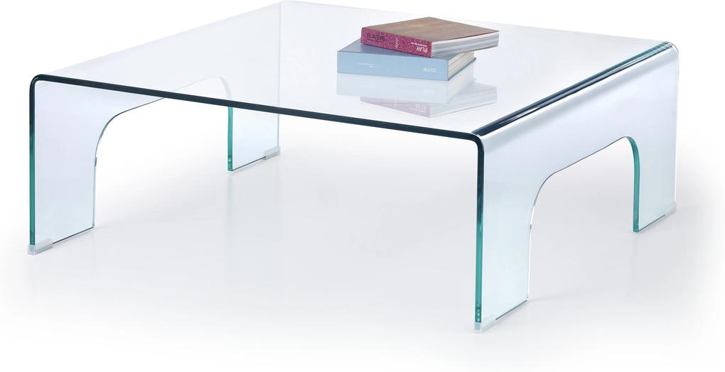 Dizajnový sklenený konferenčný stôl Mela