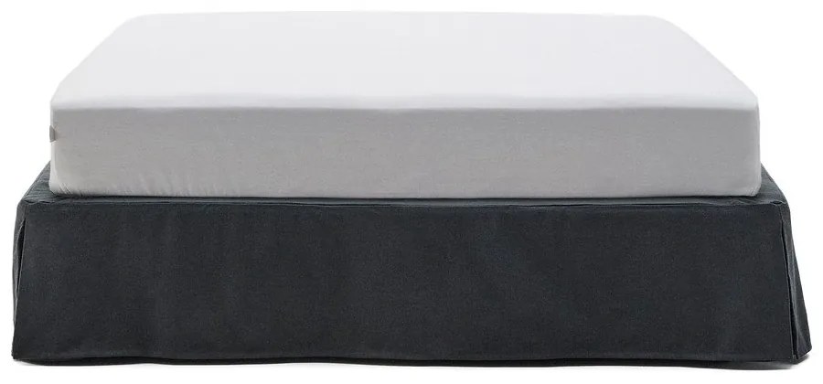 Antracitová čalúnená dvojlôžková posteľ 180x200 cm Jaira – Kave Home