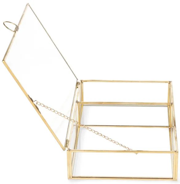 Šperkovnica GRAZIA zlatá 23x15x5 cm