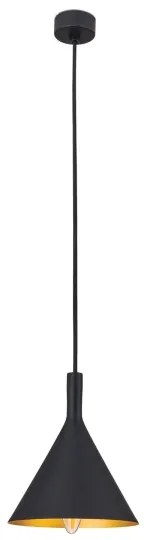 Orion - Luster na lanku GUNDA 1xE14/40W/230V pr. 16,5 cm čierna/zlatá