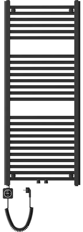 Mexen Mars, elektrické vykurovacie teleso 1200 x 500 mm, 500 W, čierna, W110-1200-500-6500-70