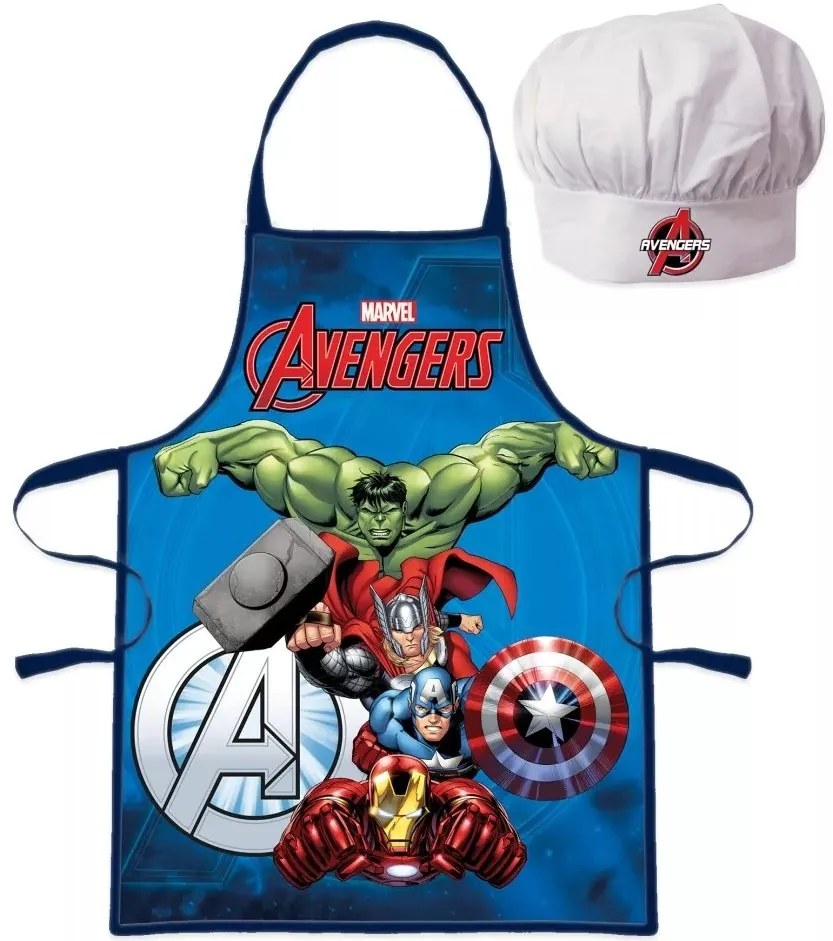 Detská zástera s kuchárskou čiapkou Avengers - MARVEL