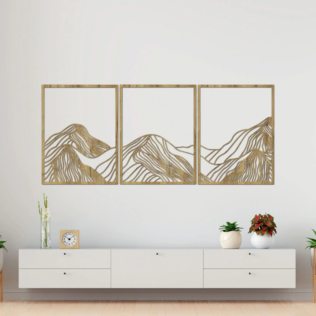 Hory elegantná drevená dekorácia | MAUTANIS: HDF - Javor 80 x 35 cm 4488-99795 HDF0478