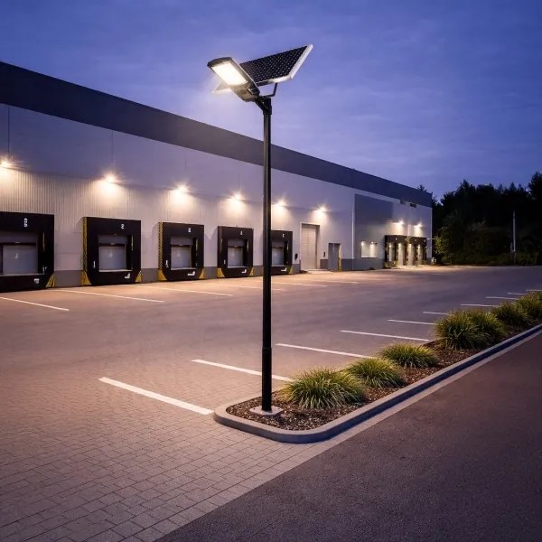 LED stmievateľná pouličná lampa so senzorom a solárnym panelom KOBRA 400 W / 24 000 mAh IP65 antracit + diaľkové ovládanie