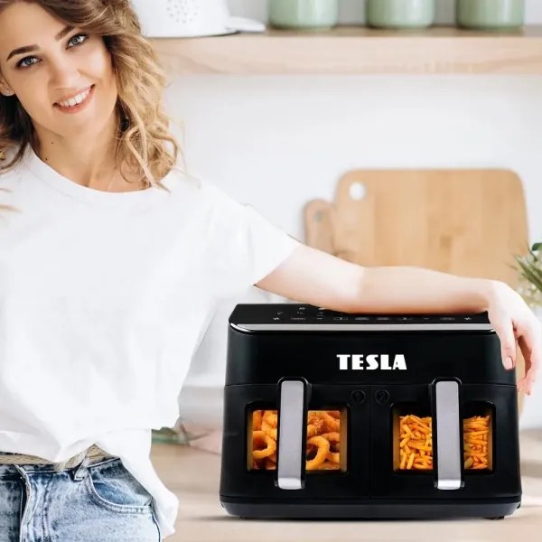 TESLA Electronics AirCook - multifunkčná digitálna fritéza 9 l, 2400W/230V