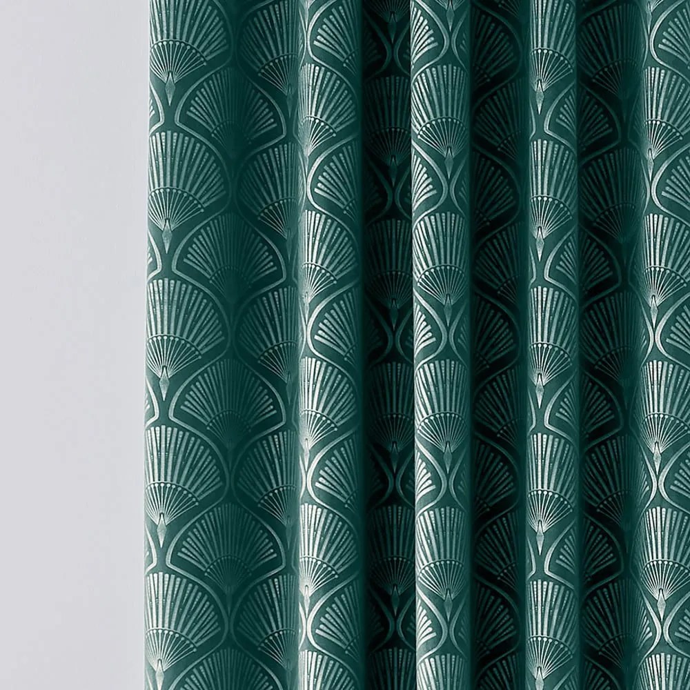 Zelené závesy v súprave 2 ks 168x183 cm Art Deco Pearl – Catherine Lansfield