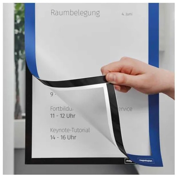 Samolepiaci rámček Magnetoplan Magnetofix A4 - 2 ks, modrá