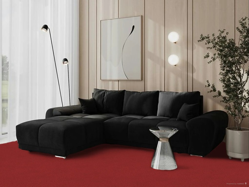 Vorwerk, Metrážny koberec Bingo 1P15 červený, na mieru, šíře 4m, červená, filc, chodba / predsieň