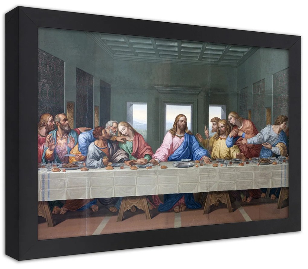 Gario Plagát Úryvok diela Posledná večera - Leonardo da Vinci, reprodukcia Farba rámu: Bez rámu, Rozmery: 45 x 30 cm