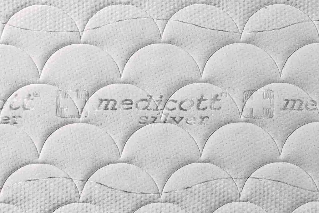 BENAB AUSTIN matrac s pamäťovou penou a kokosom 120x200 cm Prací poťah Medicott Silver 3D