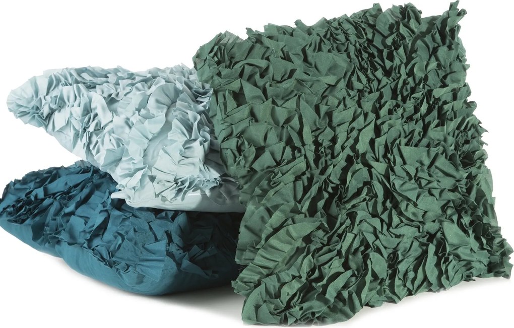 DEKORAČNÁ OBLIEČKA NA VANKÚŠ MIRENA 45X45 CM TMAVOZELENÁ